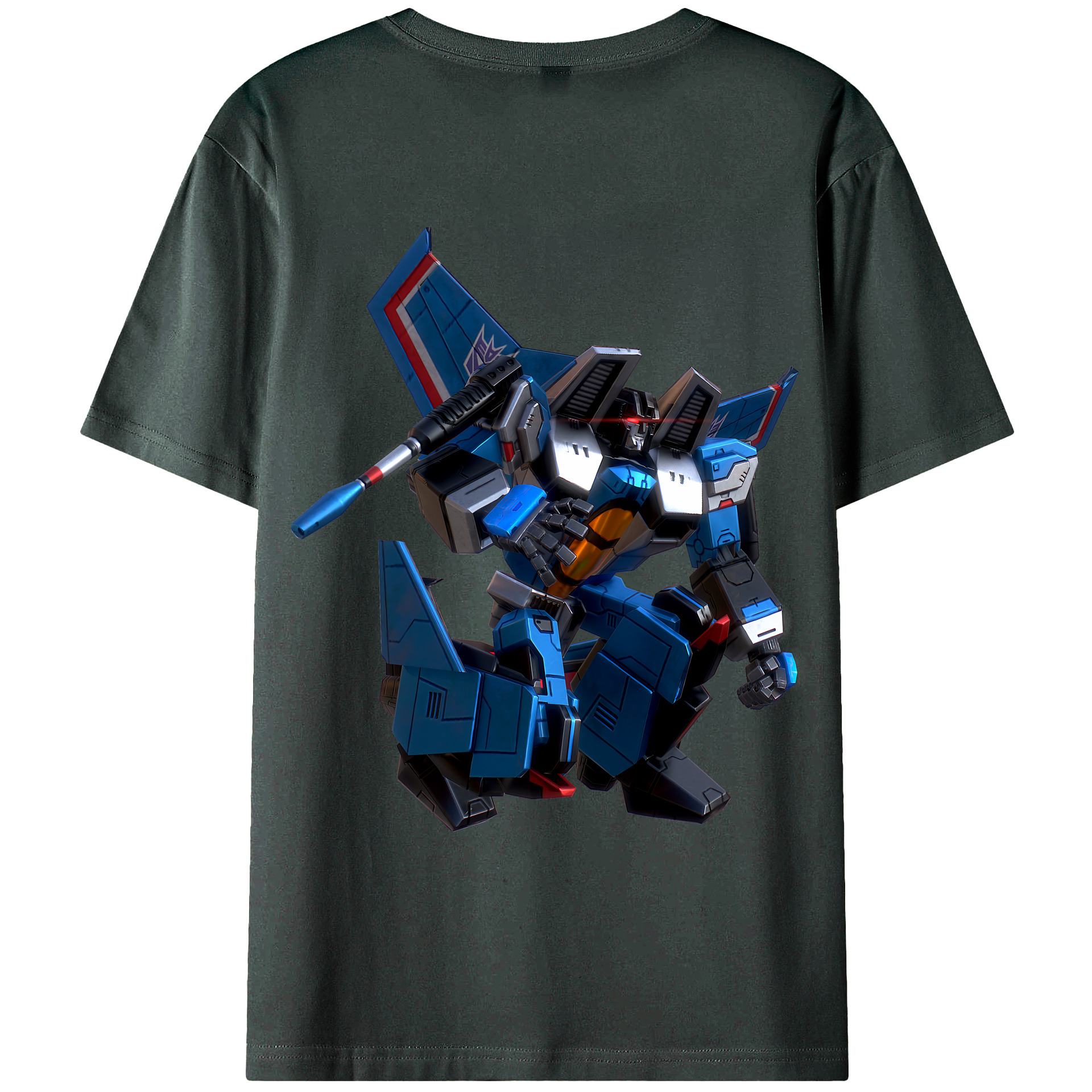 （画像用） Transformers トランスフォーマー 綿100％ メンズ半袖Tシャツ（バックプリント） 通気性
